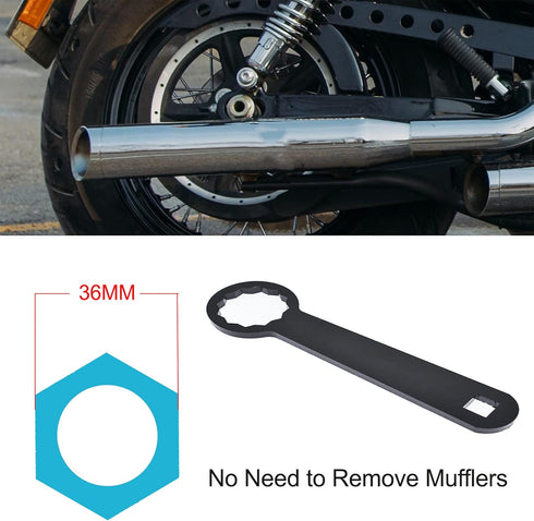munirater 36mm Rear Axle Wrench Tool Motorcycle Hand Tools Adjusting Belt Tension or Rear Wheel Alignment Black HD-47925 OTC-4882...