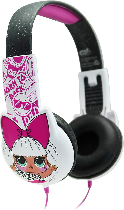 LOL Surprise Over-Ear Headphones for Kids - Adjustable Headband, Stereo Sound, Tangle-Free Cable, Volume Control, and 3.5mm Jack - Perfect for Sch...