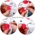 Yaomiao 100 Pieces Spoon Glue on Bails Pendant Jewelry Bails Shiny Silver Color Oval Heart Shape Glue on Necklace Earring Pendant Small Spoon Char...