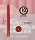 Hyoola 10 Inch Dinner Candles - 12 Pack - Red Tall Unscented Rustic Long Burning Candle Sticks...