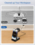 ELEGRP Wireless Charging Station for Apple/Samsung/Android, 3 in 1 Travel Fast Wireless Charger for iPhone 15/14/13/12/11/Pro/Max/SE/8, Samsung S2...