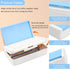 Pencil Box for Office Supplies Storage Organizer Box,Double Layer Large Capacity Pencil Boxes,Plastic Crayon Box with Snap-tight Lid,Stackable Sto...
