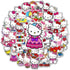 Kawaii Hello Kitty Stickers for Girl Water Bottle, 50pcs Cute Sanrio Cartoon Hellokitty Waterproof Vinyl Decal for Teen Kids Women Laptop Skateboa...