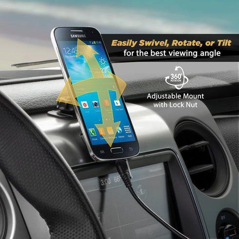 Scosche MAGKIT MagicMount Magnetic Car Phone Mount for Dashboard, 360° Adjustable Magnet Head, Universal Cell Phone Holder for Car, Compatible wit...