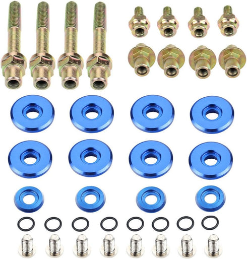 Dewhel B-SERIES B16 B17 B18 VTEC LOW-PROFILE SLIM VALVE COVER HARDWARE WASHER BOLT Color Blue...