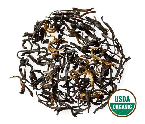 Golden Moon Tea Organic Golden Monkey Black Tea - Loose Leaf, Non-GMO - Travel Tin (28 Servings)...