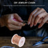 TEHAUX 1 Roll DIY Copper Chain Chains for Jewelry Making Earrings Anklets Connector Extender Copper Necklace Charm Holder for Necklace Jewelry Bra...