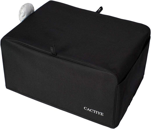 Toaster Oven Dust Cover with Accessory Pockets Compatible with Hamilton Beach 6 Slice of Toaster Oven (BLACK?19 x 14 x 10 inches)...