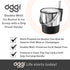 Oggi Insulated Ice Bucket, 4 Quart / 3.8 L, Stainless Steel, Black....