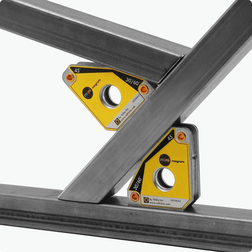 Mini Magnetic Squares, Size: 2.3”x2”x.6”, Angles: 30º/60º, 45º, 90º, light duty (Twin Set), MS346AT...