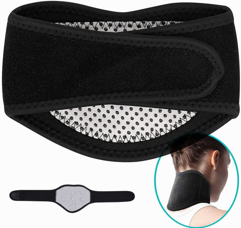 Thermal Magnetic Therapy Neck Relaxer Belt, Neck Warmer Neck Brace Soft Support for Neck Pain Relief, Gifts for Men& Women (No Magnet)...