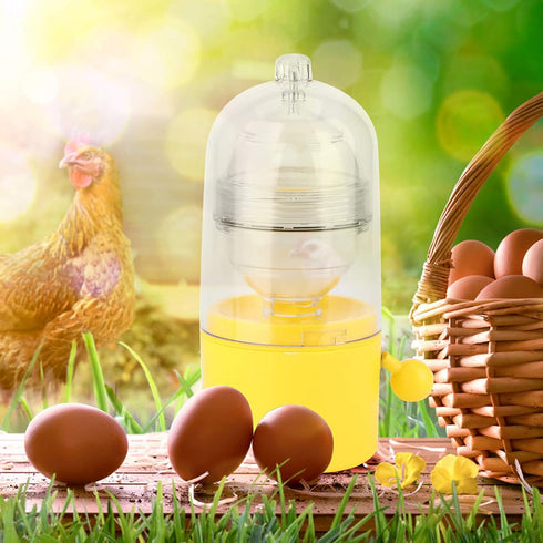 Egg Scrambler Shaker, Whisk Hand Powered Golden Egg Maker Eggs Yolk White Mixer Cooking Utensil Kitchen Gadgets Egg Pudding Maker...