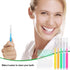 Zopeal 250 Pcs Interdental Brush for Braces Disposable Braces Flossers Dental Picks Floss Toothpick Dental Teeth Flossing Head Oral Hygiene Flosse...