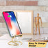 2 Pack Cell Phone Stand for Desk, Cute Metal Gold Cell Phone Stand Holder Desk Accessories, Compatible with All Mobile Phones, iPhone, Switch, iPa...