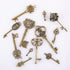 CHuangQi Vintage Skeleton Keys Set, Filigree Steampunk Keys, Antique Bronze Keys Charms Pendants, Different Style...
