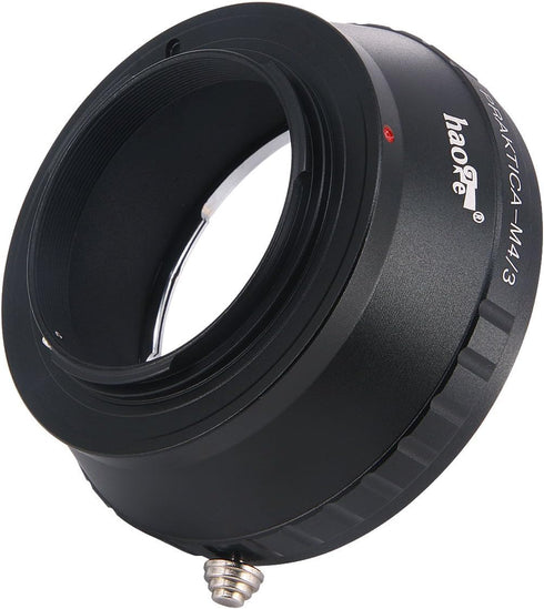 Haoge Manual Lens Mount Adapter for Praktica B PB Mount Lens to Olympus and Panasonic Micro Four Thirds MFT M4/3 M43 Mount Camera...