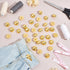 UNICRAFTALE 100Pcs 18mm Diameter 1-Hole Plating Acrylic Dome Shank Buttons Golden Half Round Sewing Buttons for Men Women DIY Shirt Woolen Coats S...