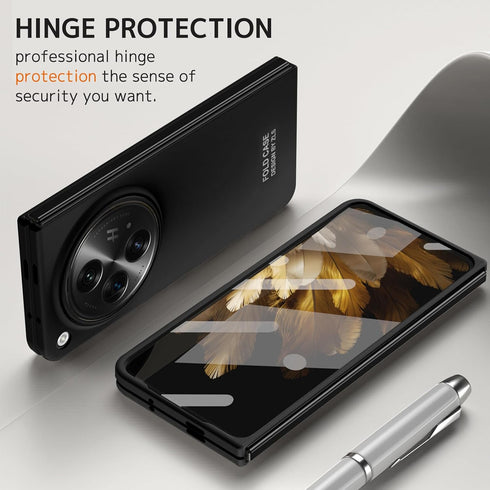 NINKI Compatible OnePlus Open Case with Screen Protector,Hard Shockproof Cover Camera Protective Cover for OnePlus Open Slim Case,OnePlus Open Pho...