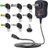 SoulBay 12W Universal Multi Voltage AC/DC Adapter Switching Power Supply with 8 Selectable Adapter Plugs, Suitable for 3 V to 12 V Device...