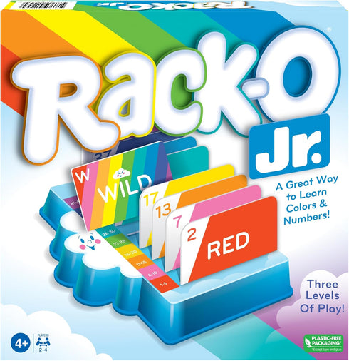 Winning Moves Games Rack-O Jr USA, Children's Edition of The Game of Rack-O for 2 to 4 Players, Ages 4+...