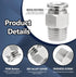 5 Pack Push to Connect Tube Fittings Pneumatic Male Straight Release Connectors Tube, 8mm Tube OD(PC8-02)...