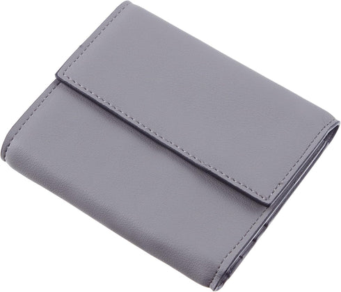 Travelambo RFID Blocking Small Mini Compact Wallet Coin Pouch Holder Trifold Credit Card Holder Pocket Purse for Women (Napa Grey)...