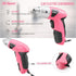 Hi-Spec Electric Screwdriver 27pc 3.6V Pink USB Small Power Screwdriver Set. Cordless Screwdriver & Rechargeable Screwdriver with Driver Bit Set...