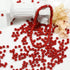 Bala&Fillic Red Color 4mm Glass Seed Beads About 1400pcs in Box 6/0 Glass Craft Seed Beads for Jewelry Making (Red)...