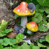 Fairy Mushroom Miniature Mushrooms Ornaments Hedgehog Outdoor Mushroom Figurine Fairy Garden Accessories Decor Small Garden Decoration...