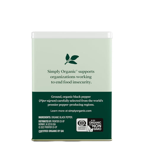 Simply Organic Black Pepper, 4 Oz...