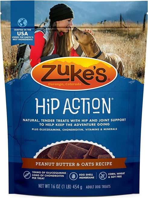 Zuke's Hip Action Natural Dog Treats, 1 lb....
