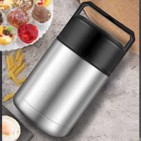 SSAWcasa Soup Thermos for Adults, 27oz Thermos for Hot Food, Wide Mouth Stainless Steel Food Thermos Jar, Insulated Lunch Container with Spoon & H...