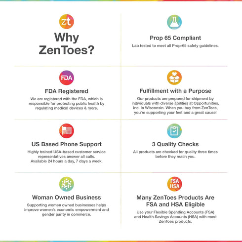 ZenToes Ball of Foot Pads Metatarsal Cushions for Metatarsalgia, Arthritis and Sesamoid Pain Relief 1 Pair (Large, Women 8-10, Men 9-11)...