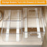 4 PCS Pull out Rail for Baskets or Bins.Storage and Organization Accessories for Cabinet,Shelves.DIY Drawer Organizers Slides...