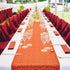 yuboo Burnt Orange Table Runners 12''x 108'', 2 Pack Glitter Sequin Table Cloth for Fall Table Decor, Birthday, Wedding, Bridal Baby Shower Hallow...