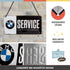 Nostalgic-Art Retro hanging sign, 3.9" x 7.9", official license product (OLP), BMW – Service – Gift idea for BMW fans, made of metal, vintage desi...