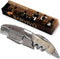 Barvivo Wine Opener with Foil Cutter and Cap Remover - Double Hinged Corkscrew for Bartenders - Stainless Steel Wine Key for Easy Bottle Opening -...