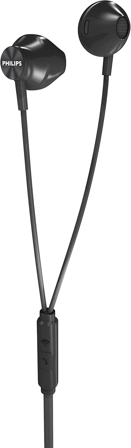PHILIPS Wired Earbuds with Microphone - Ergonomic Comfort-Fit in Ear Headphones with Mic for Cell Phones, Earphones with Microphone with Bass Clea...
