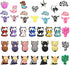 40 Pcs Silicone Focal Beads for Pens Cute Cow Focal Bead for Beadable Pen Keychain Making DIY Necklace Bracelet Jewelry Students Gift Scool Awards...