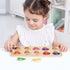 Wooden Puzzles for Toddlers,Montessori Toys,Preschool Learning Activities,Peg Puzzle with Ice Cream Shape and Color Number Matching Educational To...
