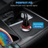 Dual USB Car Charger Quick Charge 3.0 Car Adapter Fast Charging Charger Compatible for iPhone 11/11pro/ MAX/XS/XR/X/10,iPad,Samsung S10/S10+/S9,Go...