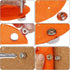 PZRT 10 Sets Canvas Snap Kit Fastener Screw Snaps Consists of Buttons Sockets and Screw Studs for Leather Jackets Handbags...