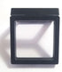 JM Future Black Transparent 3D Floating Frame Display Holder/Box/Frames for Challenge Coins, AA Medallions, Antique, Jewelry,Gift, 2.75 x 2.75 x 0...