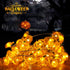 BOHON Pumpkin String Lights 10ft 40 LEDs Halloween Lights Battery Powered with Remote & Timer Decorative Lights for Thanksgiving Autumn Party Indo...