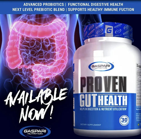 Gaspari Nutrition Proven Gut Health, Promotes Healthy Digestion, Prebiotics and Probiotics, Sports Digestion and Nutrient Utilization (30 Servings...