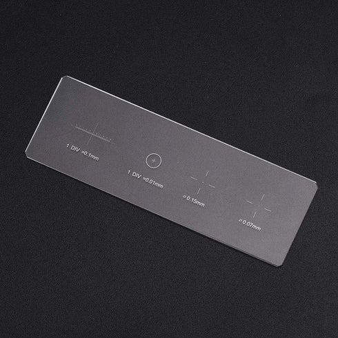 Microscope Slides Reticle Calibration Slide Ruler Microscope Objective Micrometer Calibration Slide Glass Stage Micrometer DIV 0.01mm...