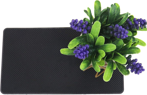 SING F LTD 2X Anti Slide Car Dashboard Mat Silica Gel Antiskid Pad 27x15x0.2cm for Automobile&Office Supplies Black Washable...