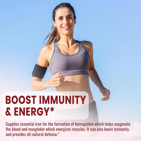 Liquid Iron Supplement for Women & Men Iron Drops Iron Supplements for Anemia with Folate, Vitamin C, B12 for Red Blood Cell Support-Strawberry, 2...