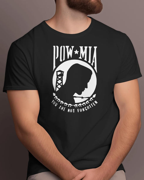 POW MIA "You are Not Forgotten" Custom Stencil, Reusable & Sturdy, 8.5" x 11" for Memorial Art, Crafts & DIY Projects...