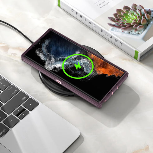 Designed for Samsung Galaxy S23 Ultra Case,Magnetic,Drop Protection Heavy Duty,Compatible with MagSafe,Dustproof,No Fading, No Yellowing,for Men W...
